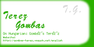 terez gombas business card